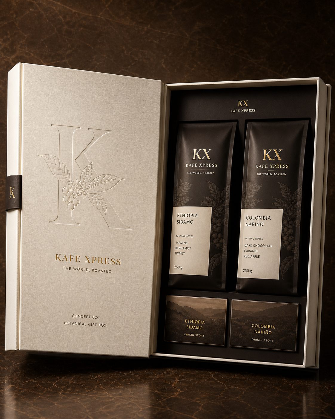 KX Decaf Colombia — KX packaging concept