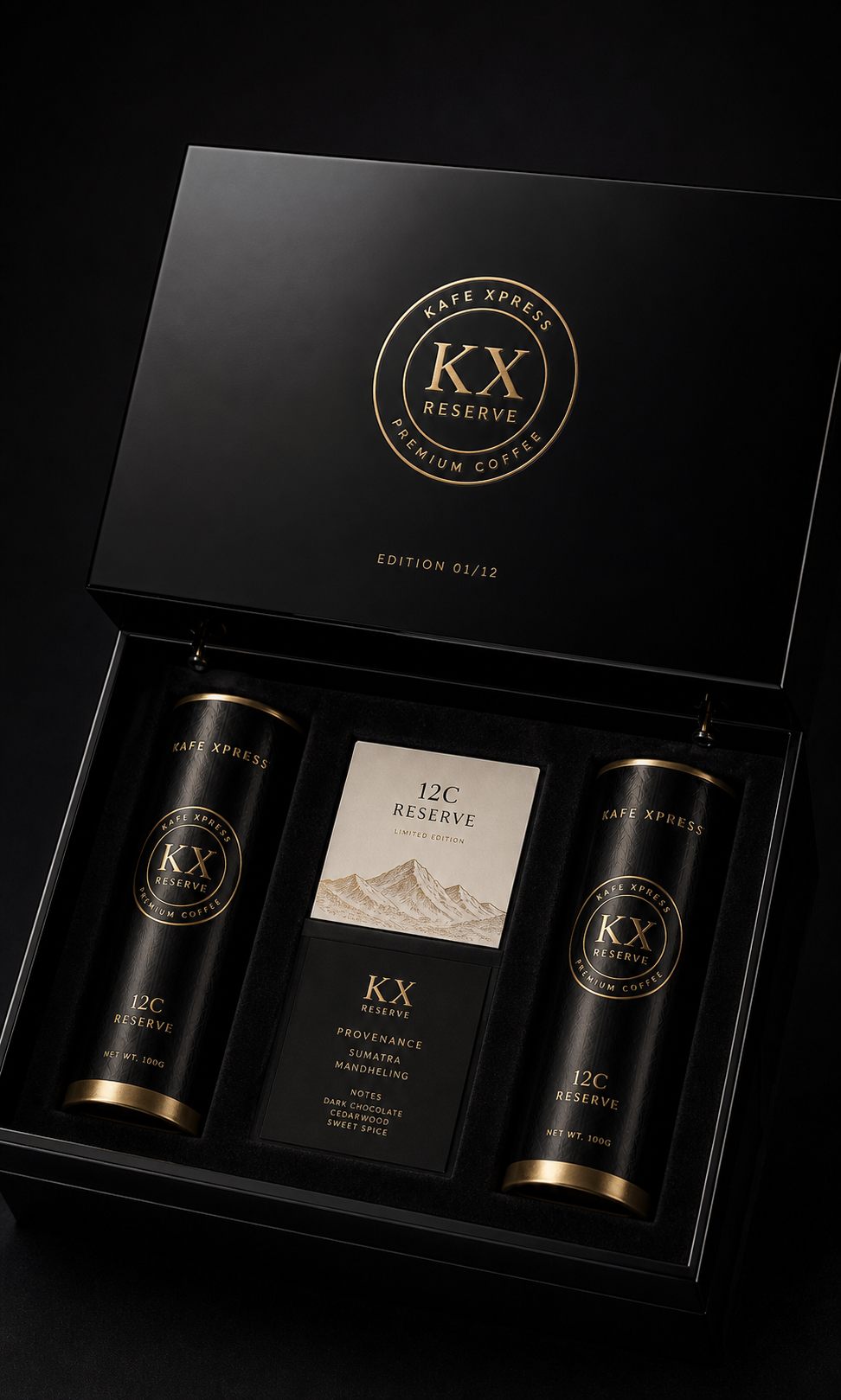 KX Jamaica Blue Mountain Reserve — KX packaging concept